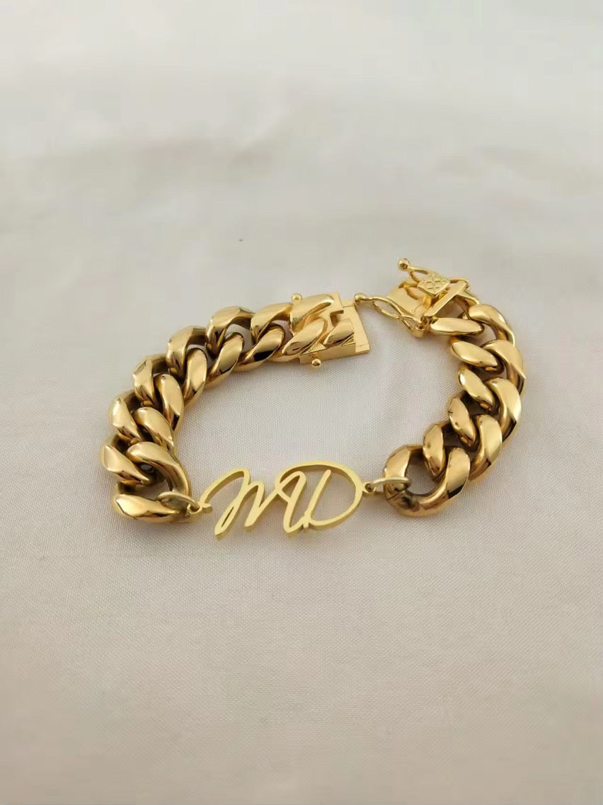 Adorn cuban bracelet