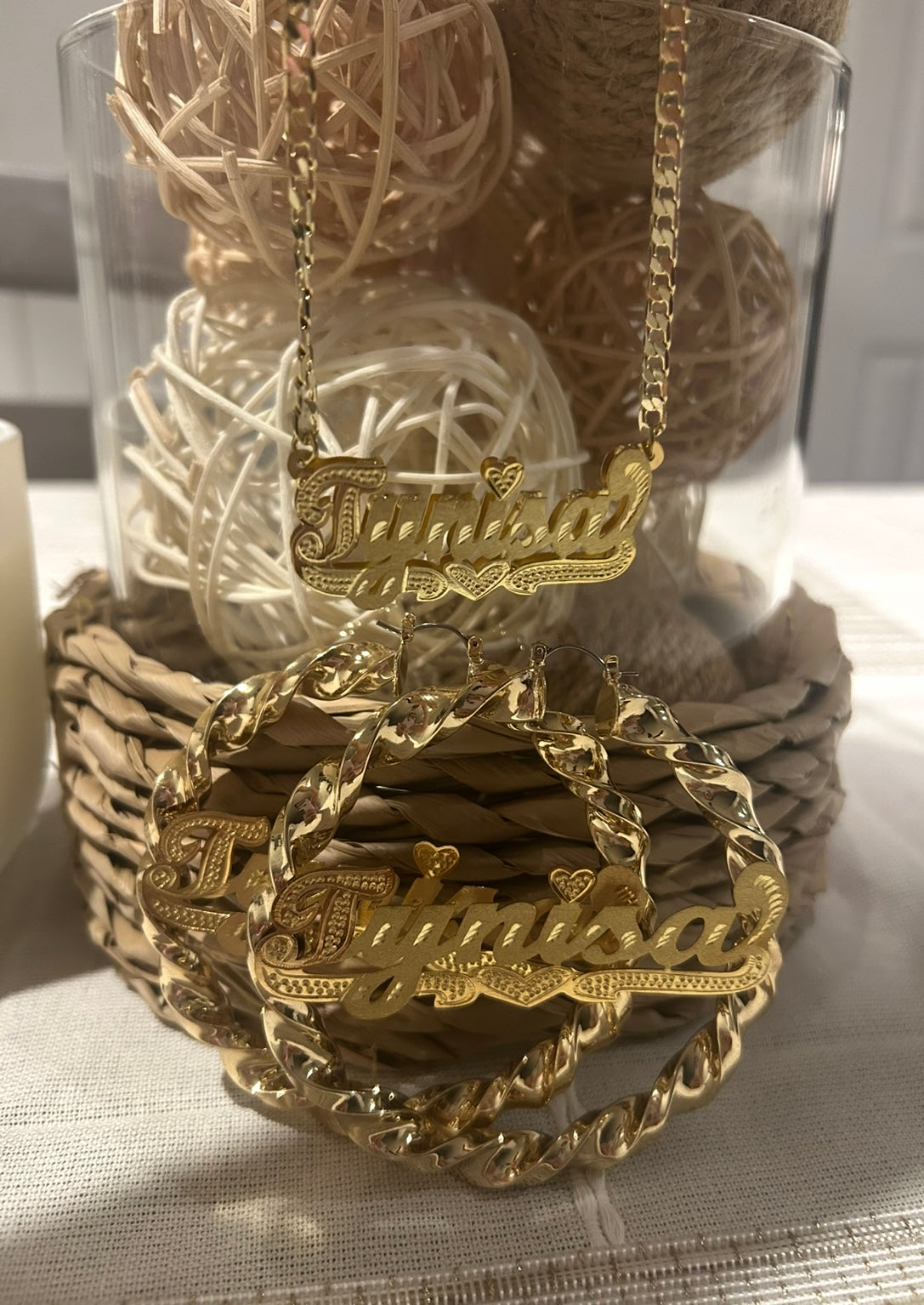 Custom Gold Name Set